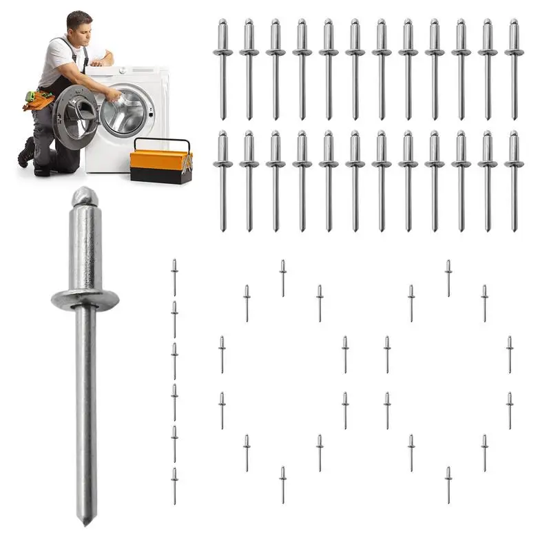 Заклепки с купольной головкой, 100 шт., открытые заклепки с купольной головкой, многофункциональные застежки, заклепки для стекловолокна и дерева
Заклепки с купольной головкой, 100 шт., открытые заклепки с купольной головкой, многофункциональные застежки, заклепки для стекловолокна и дерева