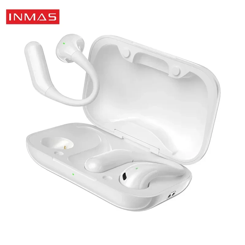 INMAS Air 6 Open Ear Headphone Bone Conduction Bluetooth5.3 Earphone Ear Hook Running Headset Built-in Mic Earbuds
INMAS Air 6 Open Ear Headphone Bone Conduction Bluetooth5.3 Earphone Ear Hook Running Headset Built-in Mic Earbuds
