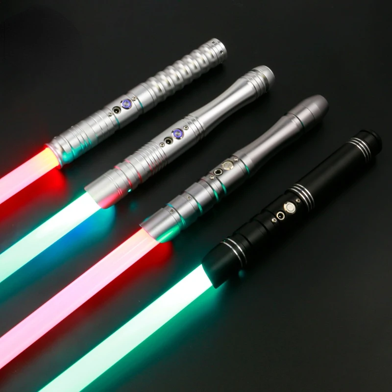 

TXQSABER Sales Lightsaber Heavy Dueling 6 set sound RGB 12 Color Metal Hilt Volume Adjusting Laser Sword Jedi Cosplay Christmas