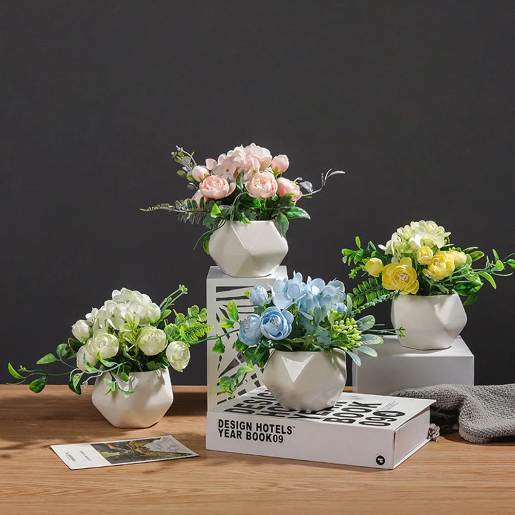 2 Pcs Simple Geometric Simulation Flower Ornaments Potted Decoration Home Green Plants Decorative Home Balcony Decoration
2 Pcs Simple Geometric Simulation Flower Ornaments Potted Decoration Home Green Plants Decorative Home Balcony Decoration