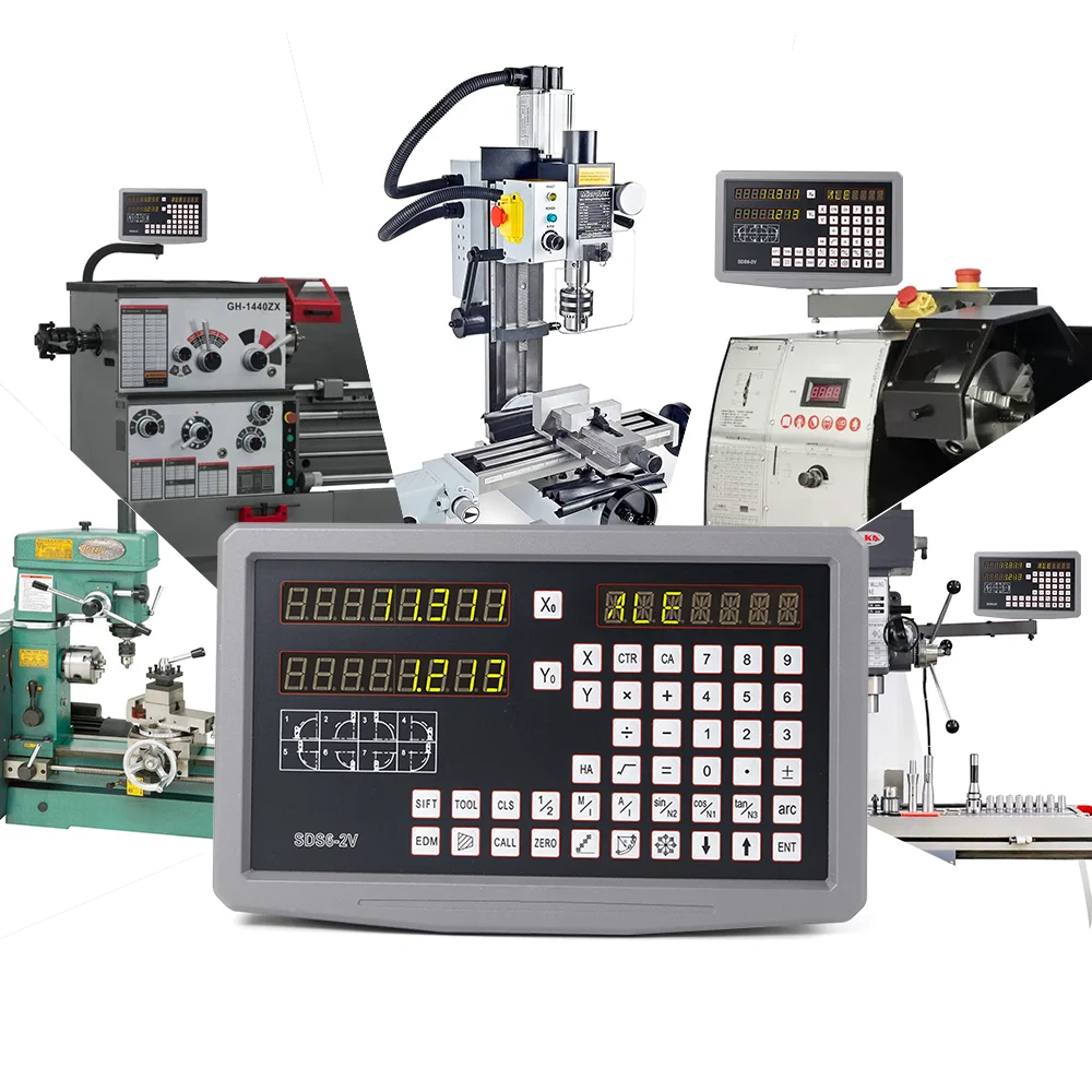 YHSINO SDS6-2V SDS6-3V Metal Dro Digital Readout Display TTL DB9 for Lathe Milling CNC Boring Machines
YHSINO SDS6-2V SDS6-3V Metal Dro Digital Readout Display TTL DB9 for Lathe Milling CNC Boring Machines