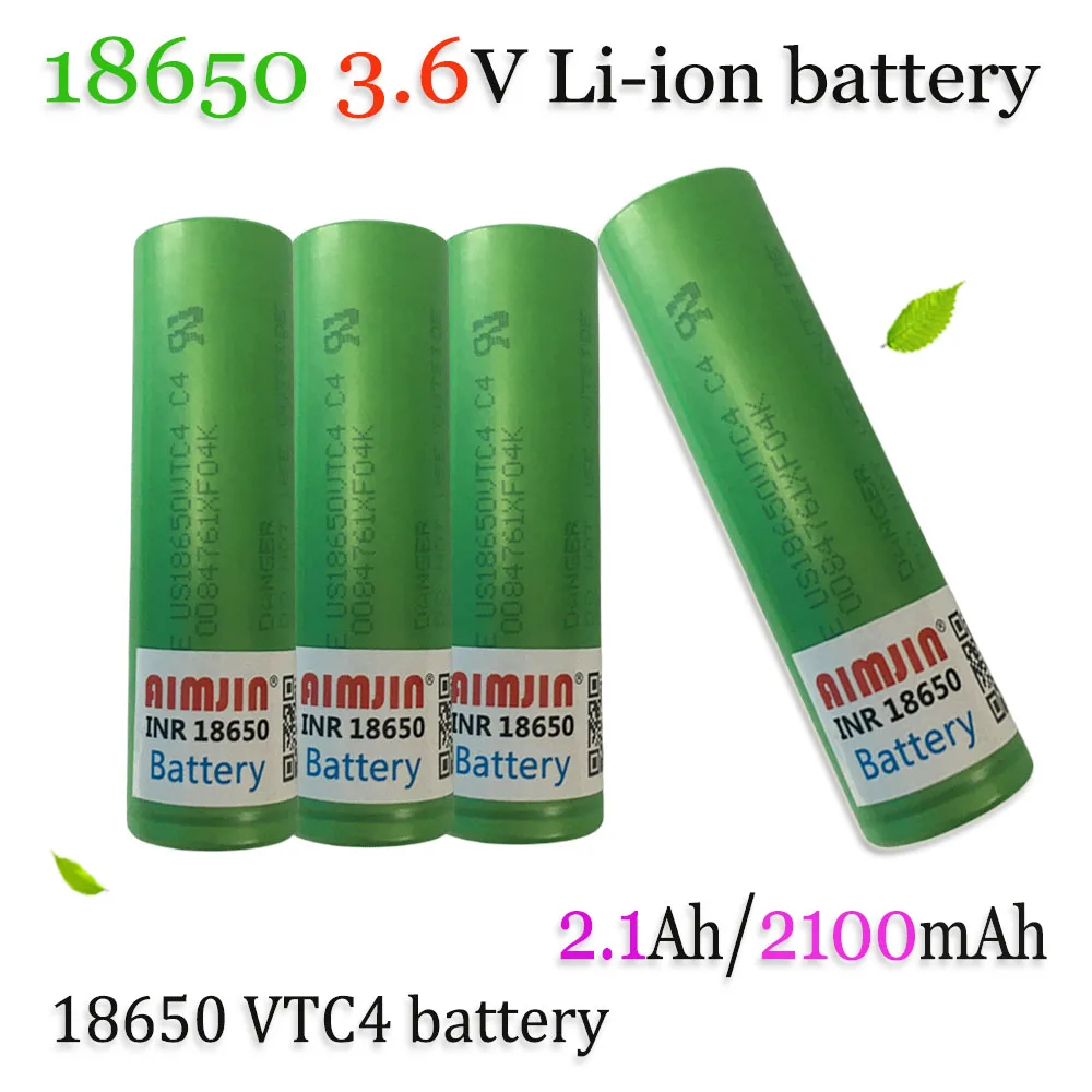 New Original 3.6V 2100mAh 18650 Battery For Us 18650 VTC4 30A Toys Tools Flashlight Battery
New Original 3.6V 2100mAh 18650 Battery For Us 18650 VTC4 30A Toys Tools Flashlight Battery