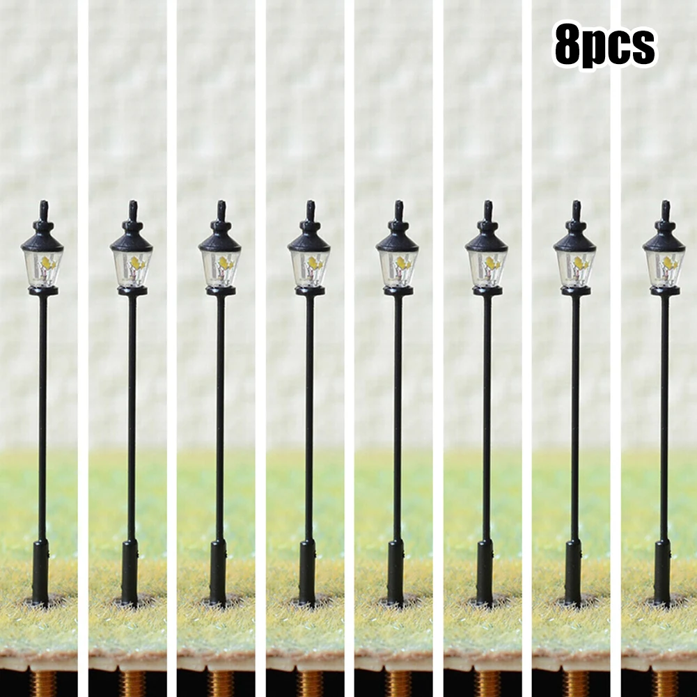 8 Pcs Model Railway Led Lamppost Lamps Street Lgihts OO / HO Scale LED Antique Street Light Model Railroad Path Lamp Post Garden
8 Pcs Model Railway Led Lamppost Lamps Street Lgihts OO / HO Scale LED Antique Street Light Model Railroad Path Lamp Post Garden