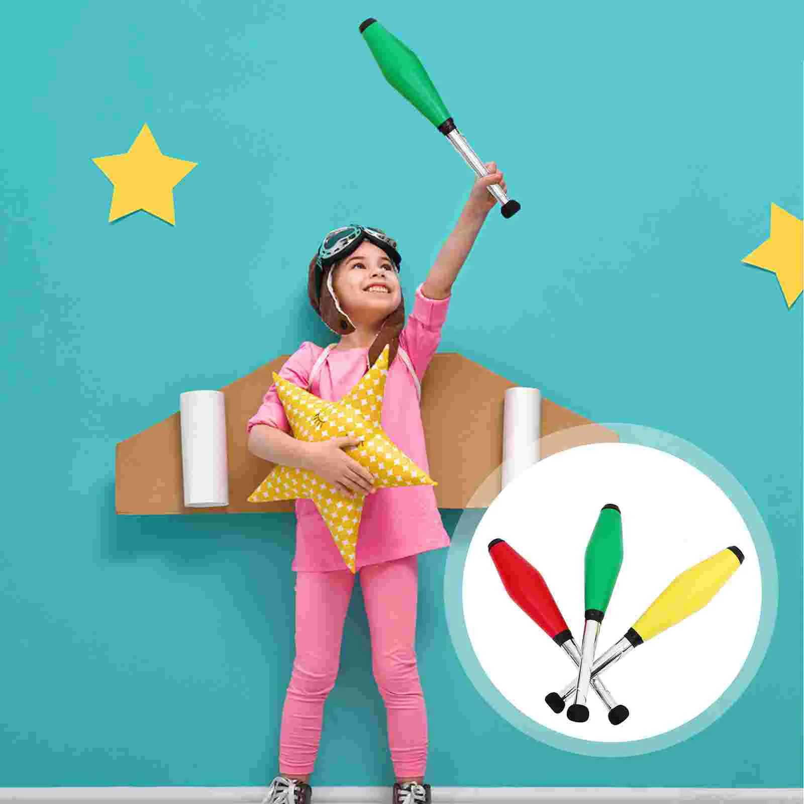 Professional Juggling Clubs Pins Sticks Circus Stage Magic Show Props Outdoor Fitness Sports Kids Toys Random Color
Professional Juggling Clubs Pins Sticks Circus Stage Magic Show Props Outdoor Fitness Sports Kids Toys Random Color
