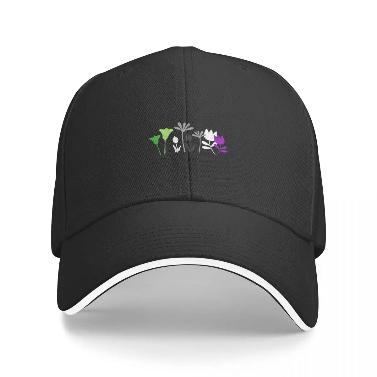 

Standing Flower Patch Aro Ace. Aroace Pride Baseball Cap Beach Outing Anime Hat Men's Caps Women's
