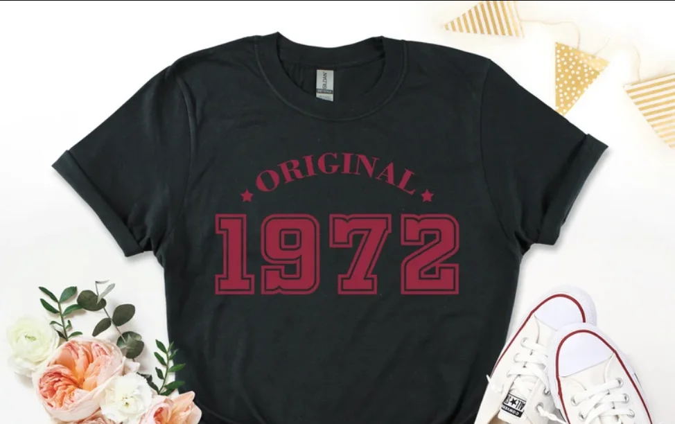1972 Birthday TShirt 50th Birthday Gifts for Women Tshirt, Vintage Gift for Mum 100%Cotton Fashion Streetwear harajuku goth y2k
1972 Birthday TShirt 50th Birthday Gifts for Women Tshirt, Vintage Gift for Mum 100%Cotton Fashion Streetwear harajuku goth y2k