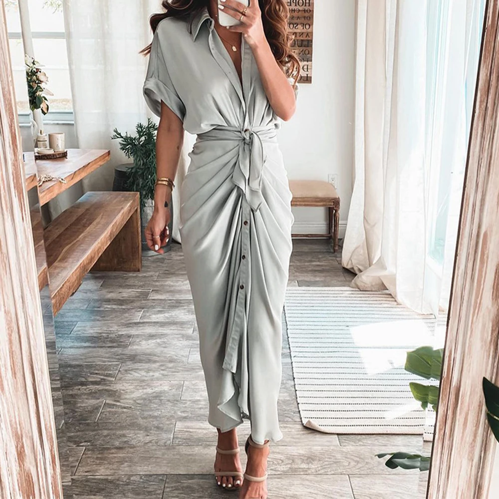 1pc Brand New Dress Short Sleeve Summer New Women Clothes Work Short Wrap Dress Cocktail Wrap Sundress Evening
1pc Brand New Dress Short Sleeve Summer New Women Clothes Work Short Wrap Dress Cocktail Wrap Sundress Evening