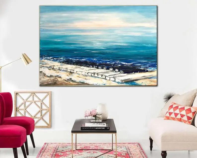 Blue Painting Abstract Ocean Painting Original Piano Paintings Extra Large Seascape Artwork Contemporary Art Living Room Modern
Blue Painting Abstract Ocean Painting Original Piano Paintings Extra Large Seascape Artwork Contemporary Art Living Room Modern