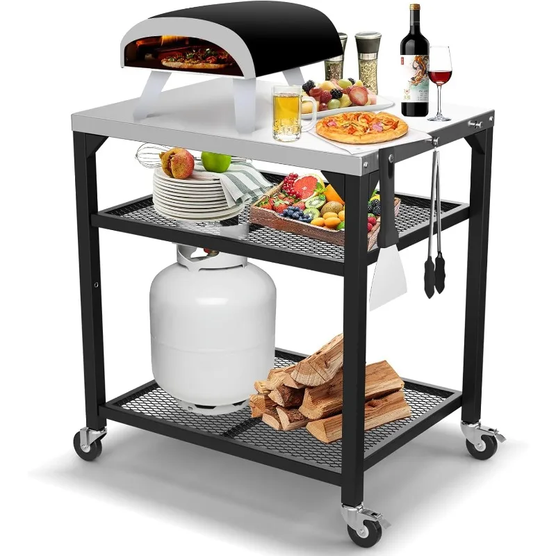 Upgrade Pizza Oven Table Cart for Ooni, Ninja Woodfire, Blackstone Griddle, Bertello,Cuisinart Pizza Oven,Rolling Kitchen Island
Upgrade Pizza Oven Table Cart for Ooni, Ninja Woodfire, Blackstone Griddle, Bertello,Cuisinart Pizza Oven,Rolling Kitchen Island
