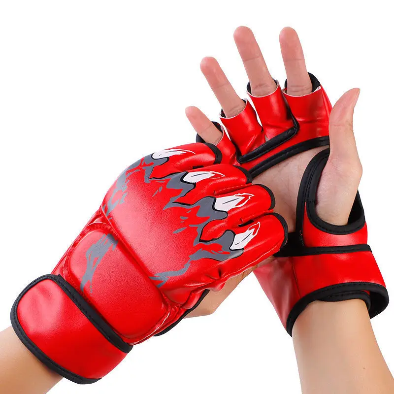 Half Finger Boxing Gloves PU Leather MMA Fighting Kick Boxing Gloves Karate Muay Thai Training Workout Gloves Adult
Half Finger Boxing Gloves PU Leather MMA Fighting Kick Boxing Gloves Karate Muay Thai Training Workout Gloves Adult