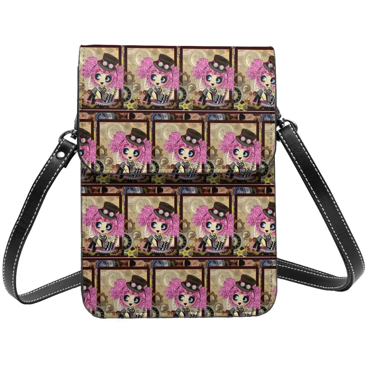 Cute Steampunk Girl Cartoon Art Shoulder Bag pinkyp goth girl Gothic Punk Cartoon Mobile Phone Bag Stylish Leather Business Bags
Cute Steampunk Girl Cartoon Art Shoulder Bag pinkyp goth girl Gothic Punk Cartoon Mobile Phone Bag Stylish Leather Business Bags