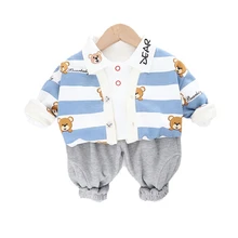 New Spring Autumn Baby Boys Clothes Suit Children Striped Jacket T-Shirt Pants 3Pcs/Sets Toddler Casual Costume Kids Tracksuits
New Spring Autumn Baby Boys Clothes Suit Children Striped Jacket T-Shirt Pants 3Pcs/Sets Toddler Casual Costume Kids Tracksuits