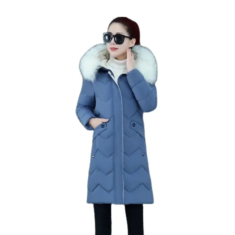2023 Long Padded Clothing Women Winter Down Cotton Hooded Female Jacket Coat Loose Warm Parkas Big Fur Collar Wadded JacketsLady
2023 Long Padded Clothing Women Winter Down Cotton Hooded Female Jacket Coat Loose Warm Parkas Big Fur Collar Wadded JacketsLady