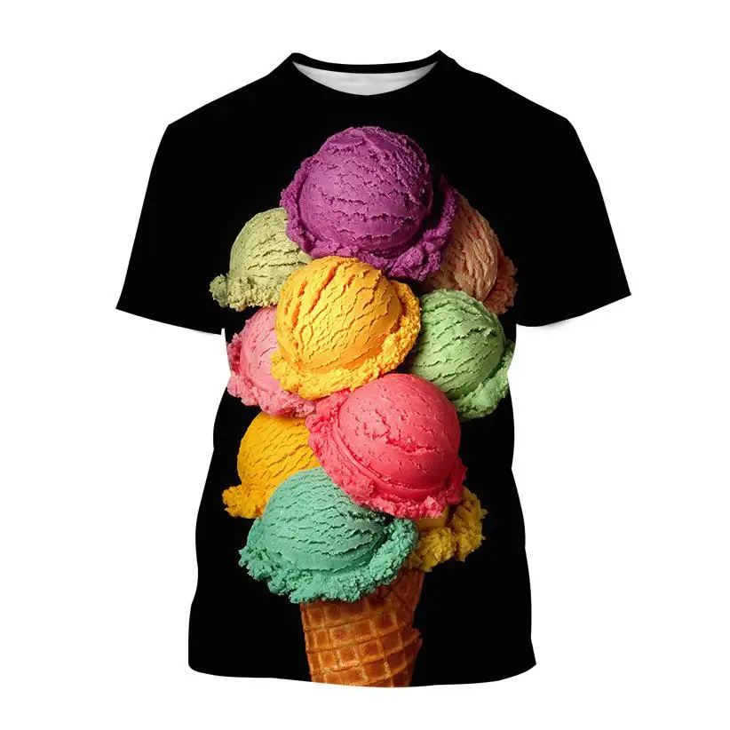 Summer New Gourmet Ice Cream 3d Printing Men's Women's Children's T-shirt Casual Street Style Breathable Light Sports Top
Summer New Gourmet Ice Cream 3d Printing Men's Women's Children's T-shirt Casual Street Style Breathable Light Sports Top