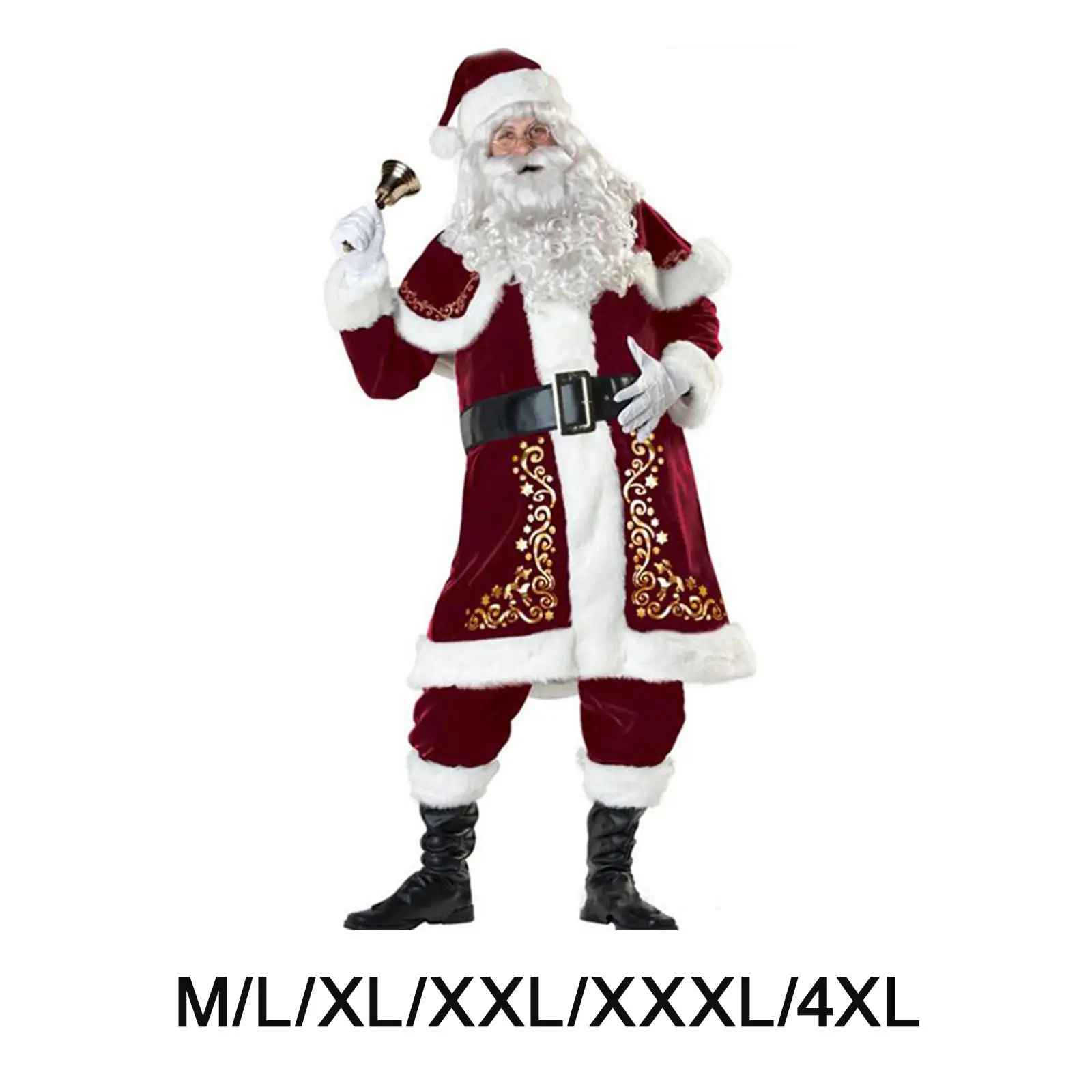 Men Adult Santa Claus Costume Comfortable Cosplay Outfit Reusables Christmas Role for Reunion Clothing Accessory Holidays
Men Adult Santa Claus Costume Comfortable Cosplay Outfit Reusables Christmas Role for Reunion Clothing Accessory Holidays