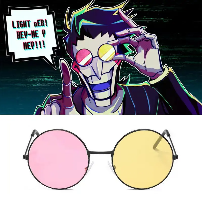 Men Spamton Cosplay Glasses Boss Spamton Cosplay Mixed Color Sunglasses Cos Prop Round Frame Sunglasses Halloween Accessories
Men Spamton Cosplay Glasses Boss Spamton Cosplay Mixed Color Sunglasses Cos Prop Round Frame Sunglasses Halloween Accessories