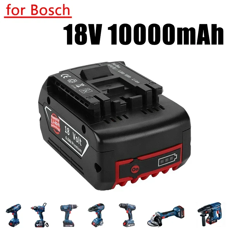 For 18V Bosch 10000mAh Rechargeable Power Tools Battery with LED Li-ion Replacement BAT609, BAT609G, BAT618, BAT618G, BAT614
For 18V Bosch 10000mAh Rechargeable Power Tools Battery with LED Li-ion Replacement BAT609, BAT609G, BAT618, BAT618G, BAT614