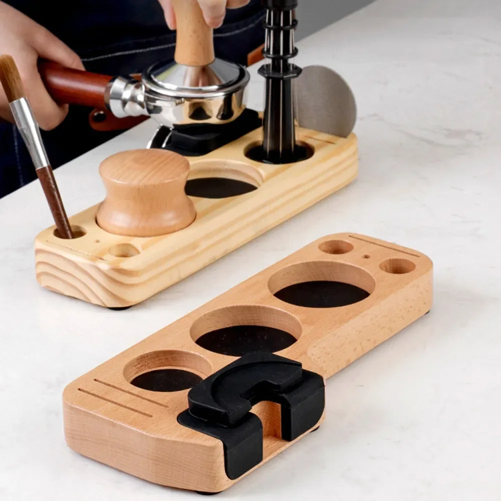 Coffee Tamper Mat Station Stand Portafilter Holder Support Base Rack Pine Wood For 51MM 54MM 58MM Espresso Accessories Barista
Coffee Tamper Mat Station Stand Portafilter Holder Support Base Rack Pine Wood For 51MM 54MM 58MM Espresso Accessories Barista