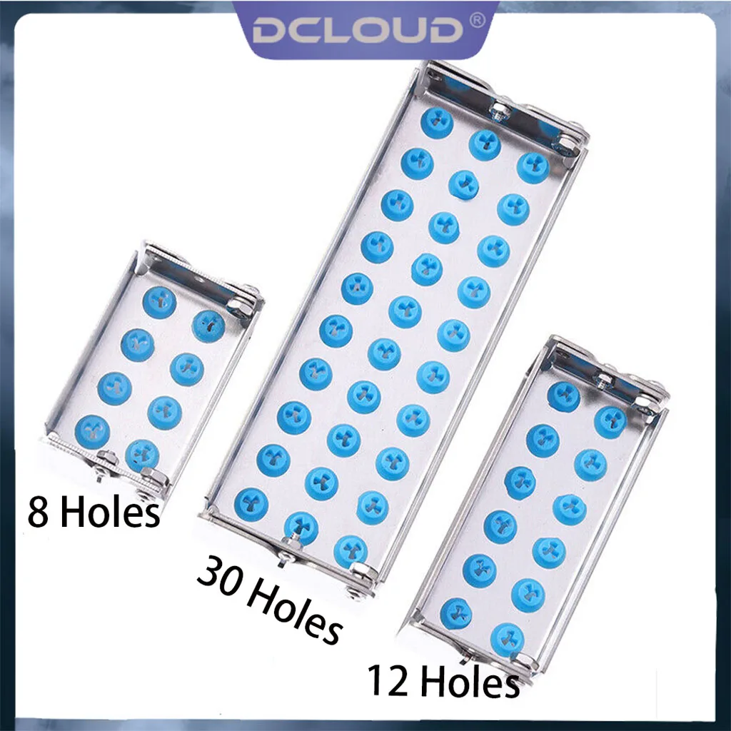 DCLOUD 8/12/30 Holes Dental Bur Holder Autoclave Sterilizer Case Endo File Disinfection Box Blue Silicone Stand Dentist Materia
DCLOUD 8/12/30 Holes Dental Bur Holder Autoclave Sterilizer Case Endo File Disinfection Box Blue Silicone Stand Dentist Materia
