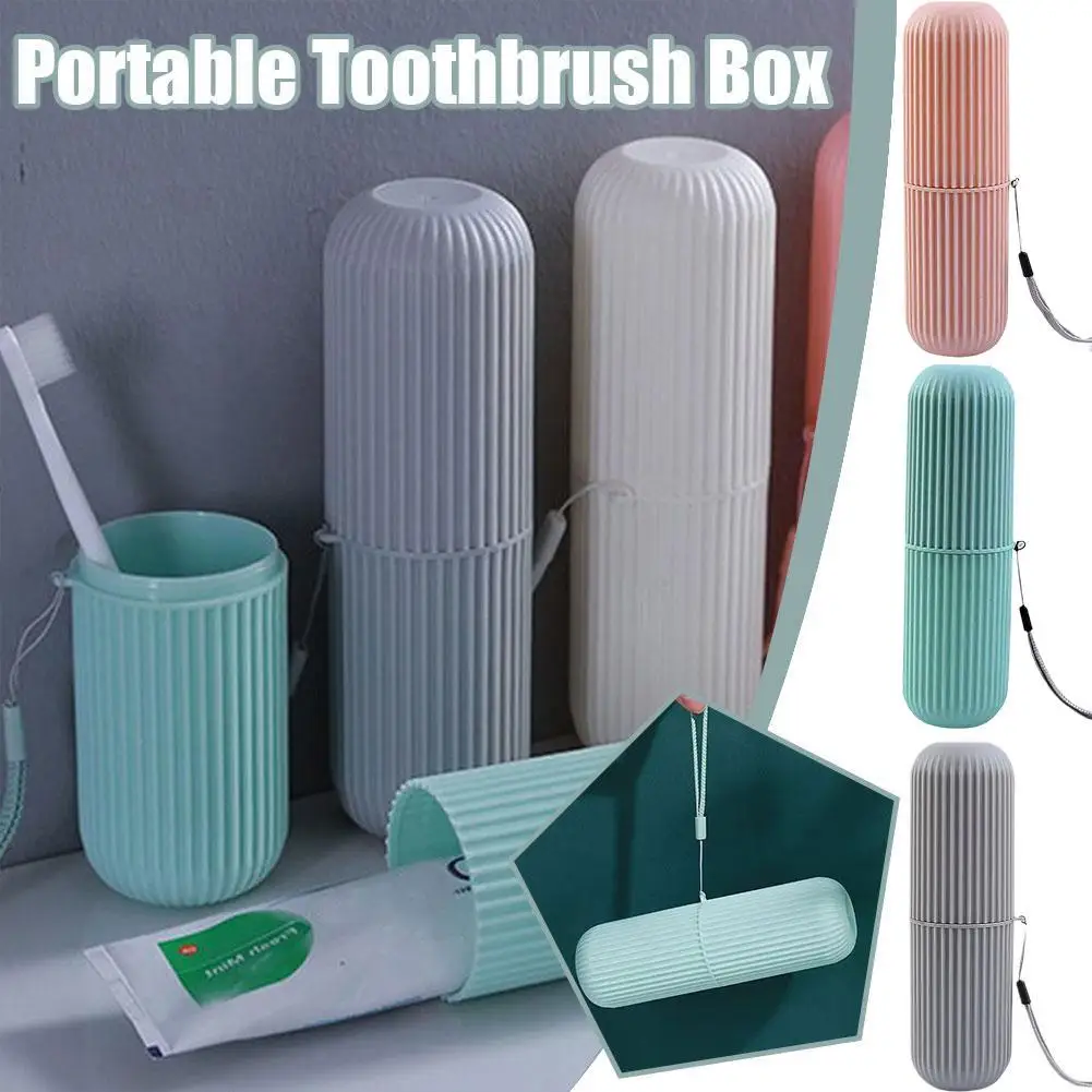 

Travel Portable Toothbrush Cup Bathroom Toothpaste Holder Storage Case Box Organizer Travel Toiletries Storage Cup New Creative