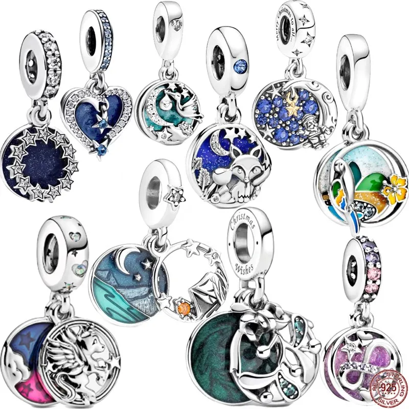 Two Piece Set Of Patterned Pendants 925 Sterling Silver Fit Original Bracelet Christmas Fox Charm Bead DIY Jewelry Gift
Two Piece Set Of Patterned Pendants 925 Sterling Silver Fit Original Bracelet Christmas Fox Charm Bead DIY Jewelry Gift