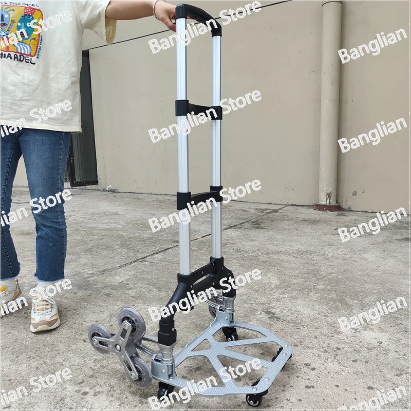 

Carrito de escalada para escaleras de 88 libras, carrito plegable portátil de alta resistencia, con asa ajustable