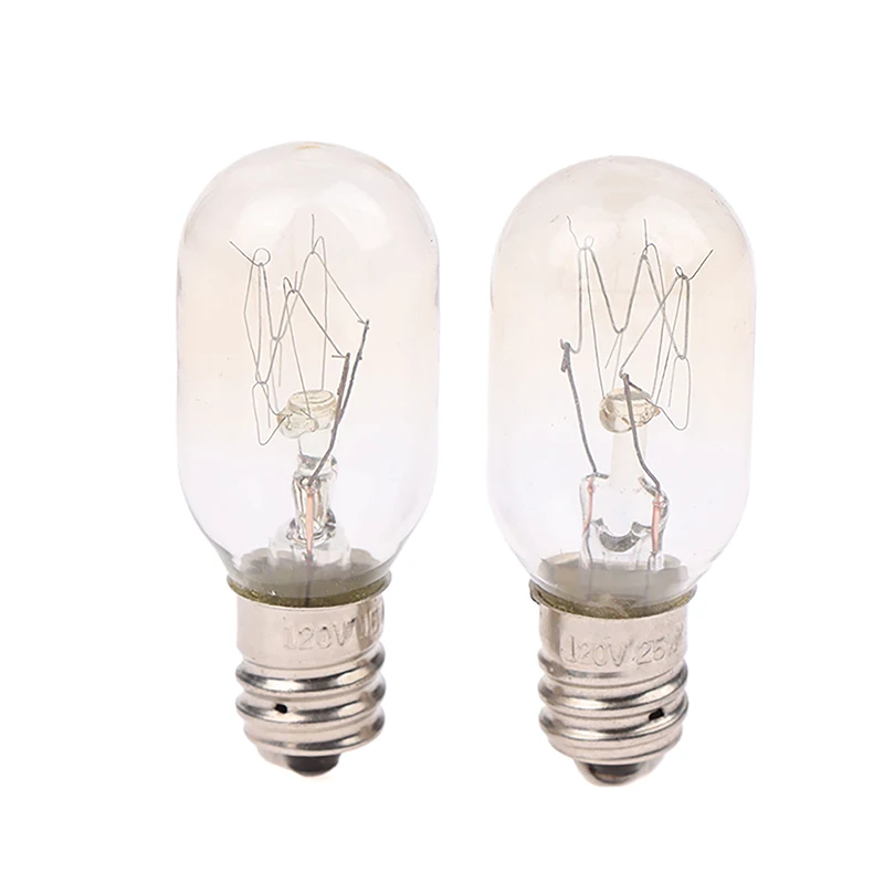 

1Pc T20 E12 120V 15W/25W Salt Lamp Globe Bulb Incandescent Bulbs Refrigerator Oven Light Bulbs Replacement Light Bulb