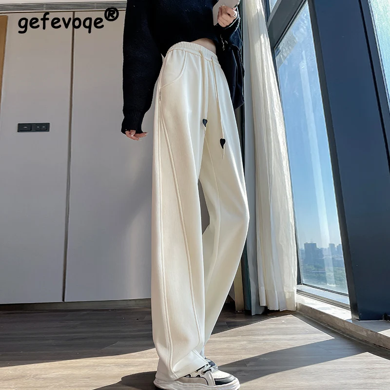 Spring Autumn Elastic Waist Lace Up Wide Leg Pants Women Loose Casual Fashion Vintage All-match Straight Trousers Female Clothes
Spring Autumn Elastic Waist Lace Up Wide Leg Pants Women Loose Casual Fashion Vintage All-match Straight Trousers Female Clothes