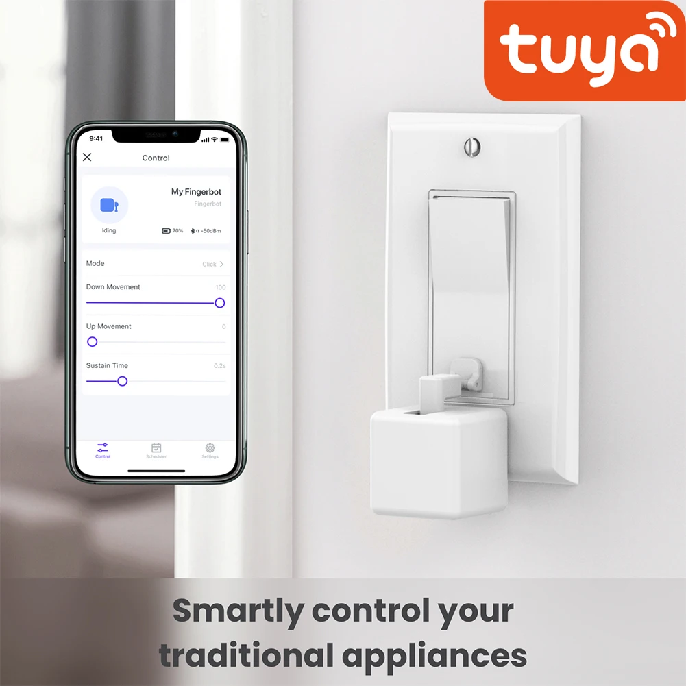 Tuya Smart Fingerbot Plus Switch Button Pusher Touch Arms Fingerbot Smart Life Control Work With Alexa Home Alice
Tuya Smart Fingerbot Plus Switch Button Pusher Touch Arms Fingerbot Smart Life Control Work With Alexa Home Alice