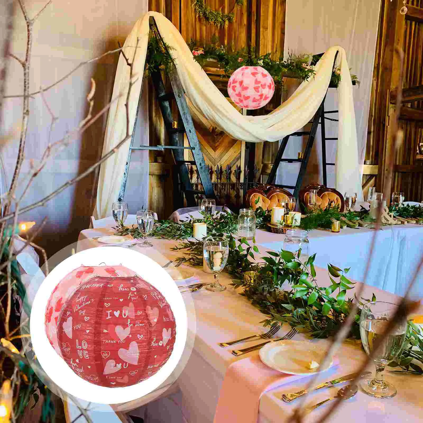 2 Pcs Valentine's Day Paper Lanterns Party Hanging Heart Iron Wire for Decorative
2 Pcs Valentine's Day Paper Lanterns Party Hanging Heart Iron Wire for Decorative