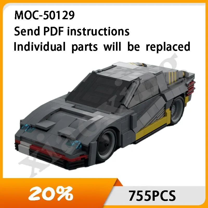 

Moc-50129 Racing Building Block Model Assembly Building Block Toy DIY 755pcs Racing Boy Toy Birthday present Christmas present.