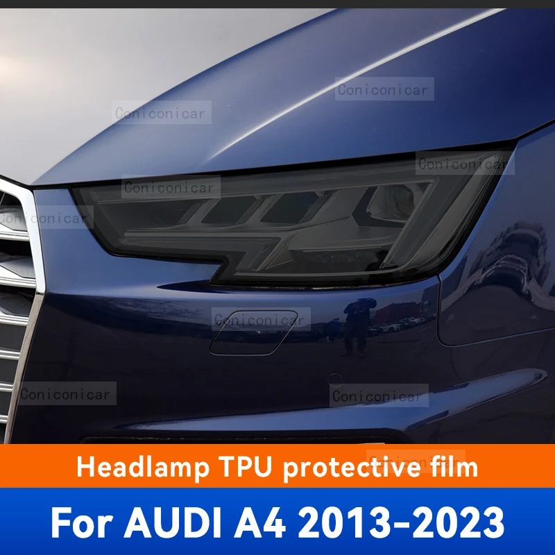 Car Headlights Protective Film Front Headlamp Cover Smoked Black TPU Film Accessories Sticker For AUDI A4 B8 B9 2013-2023 2022
Car Headlights Protective Film Front Headlamp Cover Smoked Black TPU Film Accessories Sticker For AUDI A4 B8 B9 2013-2023 2022