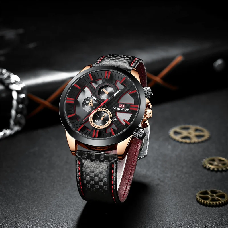 2022 New 45mm Dial Fashion Watches Top Brand Luxury Sports Waterproof Chronograph Military Genuine Leather Wrist Watches for Men
2022 New 45mm Dial Fashion Watches Top Brand Luxury Sports Waterproof Chronograph Military Genuine Leather Wrist Watches for Men