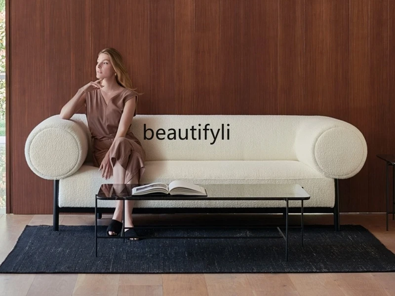 New Nordic Simple Solid Wood Lambswool Living Room Sofa Hotel Club Reception Sofa
New Nordic Simple Solid Wood Lambswool Living Room Sofa Hotel Club Reception Sofa
