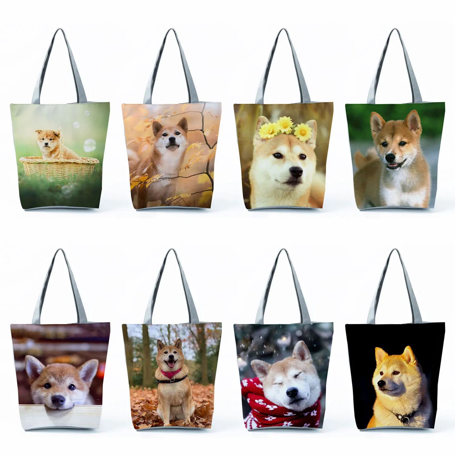 Cute Shiba Inu Print Handbags Beach Bags High Capacity Casual Portable Women Tote Bags Outdoor Travel Kawaii Dog Shopping Bags
Cute Shiba Inu Print Handbags Beach Bags High Capacity Casual Portable Women Tote Bags Outdoor Travel Kawaii Dog Shopping Bags