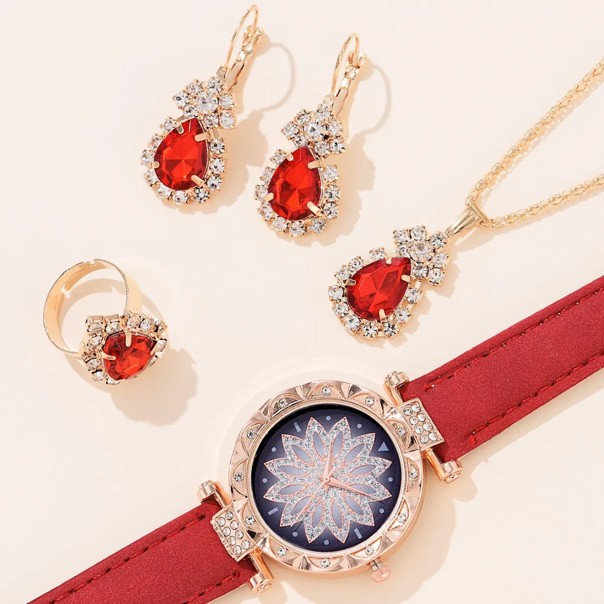 New 5pcs Set Watches Women Leather Band Ladies Watch Simple Casual Women's Analog WristWatch Bracelet Gift Montre Femme(No Box)
New 5pcs Set Watches Women Leather Band Ladies Watch Simple Casual Women's Analog WristWatch Bracelet Gift Montre Femme(No Box)