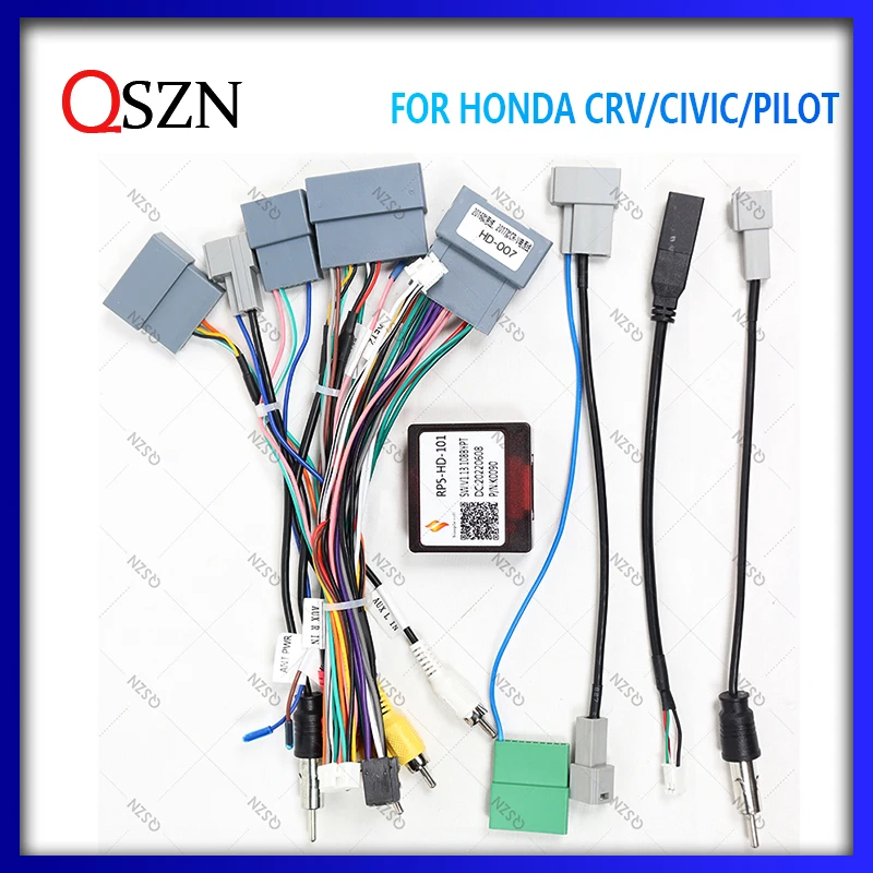 QSZN Car Radio Stereo Canbus Box HD-SS-06C/RP5-HD-001/RP5-HD-101 For HONDA CRV/Civic/pilot Wiring Harness Power Cable
QSZN Car Radio Stereo Canbus Box HD-SS-06C/RP5-HD-001/RP5-HD-101 For HONDA CRV/Civic/pilot Wiring Harness Power Cable