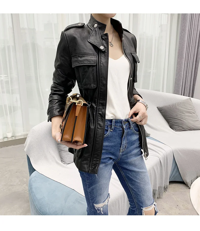2023 100% Real Leather Jacket Women Vintage Sheepskin Coat Spring Autumn Motorcycle Biker Jackets Women Veste Cuir Femme KJ
2023 100% Real Leather Jacket Women Vintage Sheepskin Coat Spring Autumn Motorcycle Biker Jackets Women Veste Cuir Femme KJ