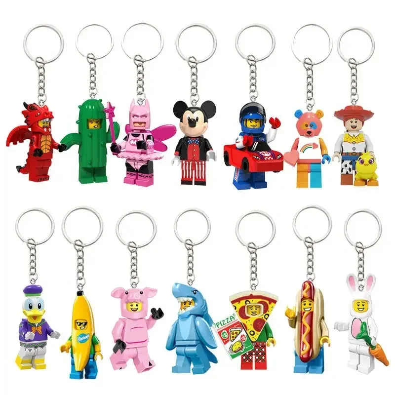Herocross Spiderman Batman Men and Women Kawaii School Bag Pendant Building Blocks Doll Cute Keychain Children's Gift Wholesale
Herocross Spiderman Batman Men and Women Kawaii School Bag Pendant Building Blocks Doll Cute Keychain Children's Gift Wholesale