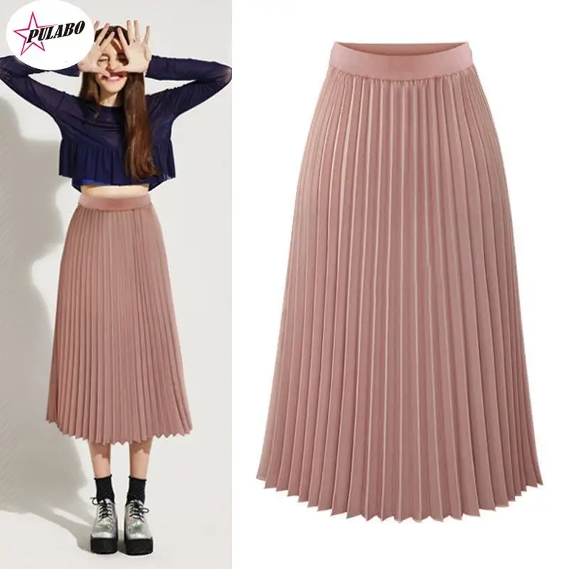 Summer Fashion Long Pleated Skirts Woman y2k Chiffon Folded Skirts Loose Solid Colour Beach Maxi Skirt 
Summer Fashion Long Pleated Skirts Woman y2k Chiffon Folded Skirts Loose Solid Colour Beach Maxi Skirt