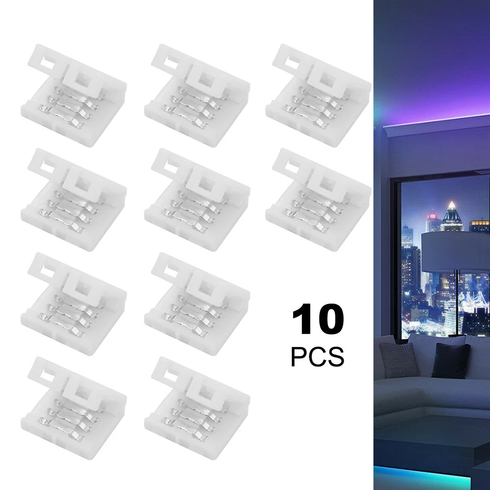 10pcs 10mm 4-pin Solderless Clip-on Coupler Connector For 5050 RGB LED Strip Light Solder-free Buckle Connector
10pcs 10mm 4-pin Solderless Clip-on Coupler Connector For 5050 RGB LED Strip Light Solder-free Buckle Connector