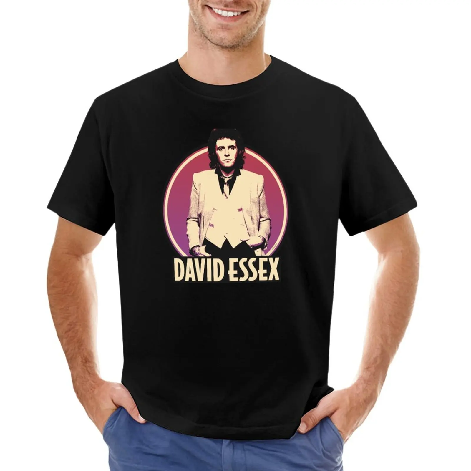 

Футболка David Essex в стиле поп-музыки 70-х, Мужская одежда, спортивные рубашки, эстетическая одежда, футболка для мужчин