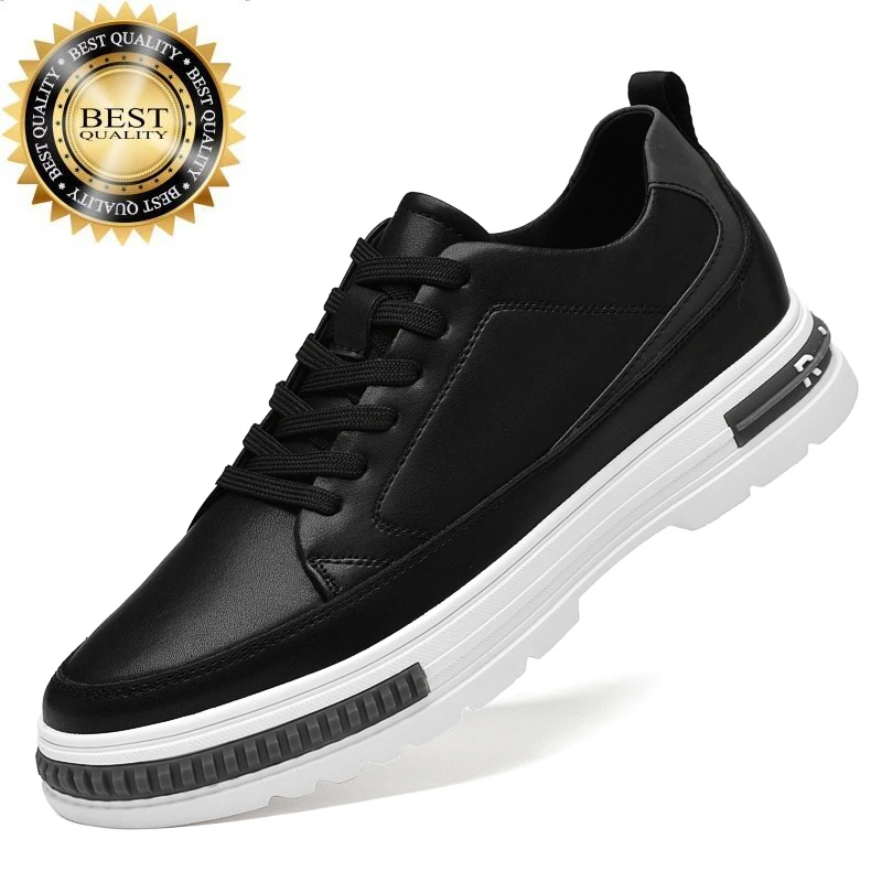 Shoes Fashion Genuine Leather Men Loafers Breathable lace up comfortable Casual Outdoor Sneakers Increase shoes
Shoes Fashion Genuine Leather Men Loafers Breathable lace up comfortable Casual Outdoor Sneakers Increase shoes