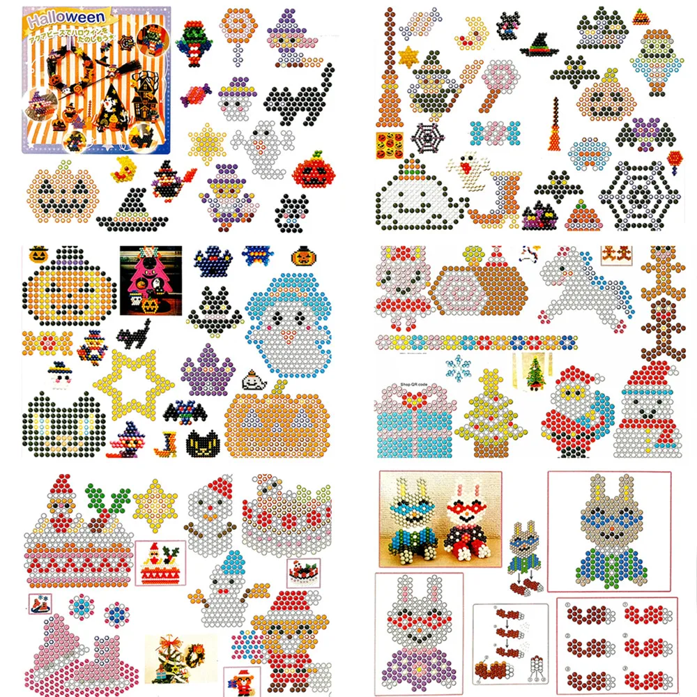 6 Pcs/Set Design Templates for Water Spray Beads 3D Puzzle Toys Speelgoed Many Pattern Hama Beads for Children Jigsaw Puzzle Toy
6 Pcs/Set Design Templates for Water Spray Beads 3D Puzzle Toys Speelgoed Many Pattern Hama Beads for Children Jigsaw Puzzle Toy