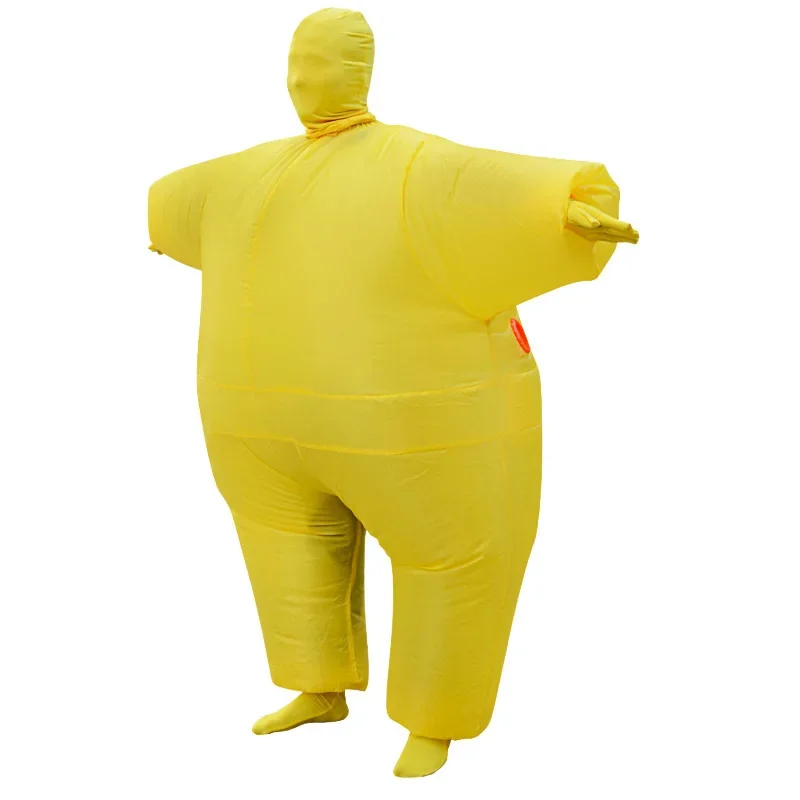 The same masked ninja spoof Big Fat Man performing a cartoon Halloween party with a dialogue-inflatable costume
The same masked ninja spoof Big Fat Man performing a cartoon Halloween party with a dialogue-inflatable costume