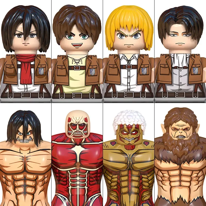 WM6148 Attack on Titan Levi Ackerman Eren Mikasa giant Annie Japanese anime bricks mini action toy figures building blocks Gifts
WM6148 Attack on Titan Levi Ackerman Eren Mikasa giant Annie Japanese anime bricks mini action toy figures building blocks Gifts