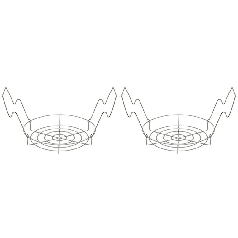 2X Canning Rack,Canning Jar Rack,Steamer Rack For Water Bath Canning Or Pressure Canning,Fit For Kinds Of Jars-Silver
2X Canning Rack,Canning Jar Rack,Steamer Rack For Water Bath Canning Or Pressure Canning,Fit For Kinds Of Jars-Silver