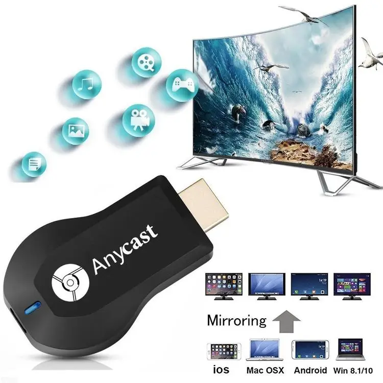 M9 TV Stick Phone Wifi Dongle Wireless Receiver Anycast DLNA Miracast Airplay Mirror Screen Device HDMI-compatible Mirascreen
M9 TV Stick Phone Wifi Dongle Wireless Receiver Anycast DLNA Miracast Airplay Mirror Screen Device HDMI-compatible Mirascreen