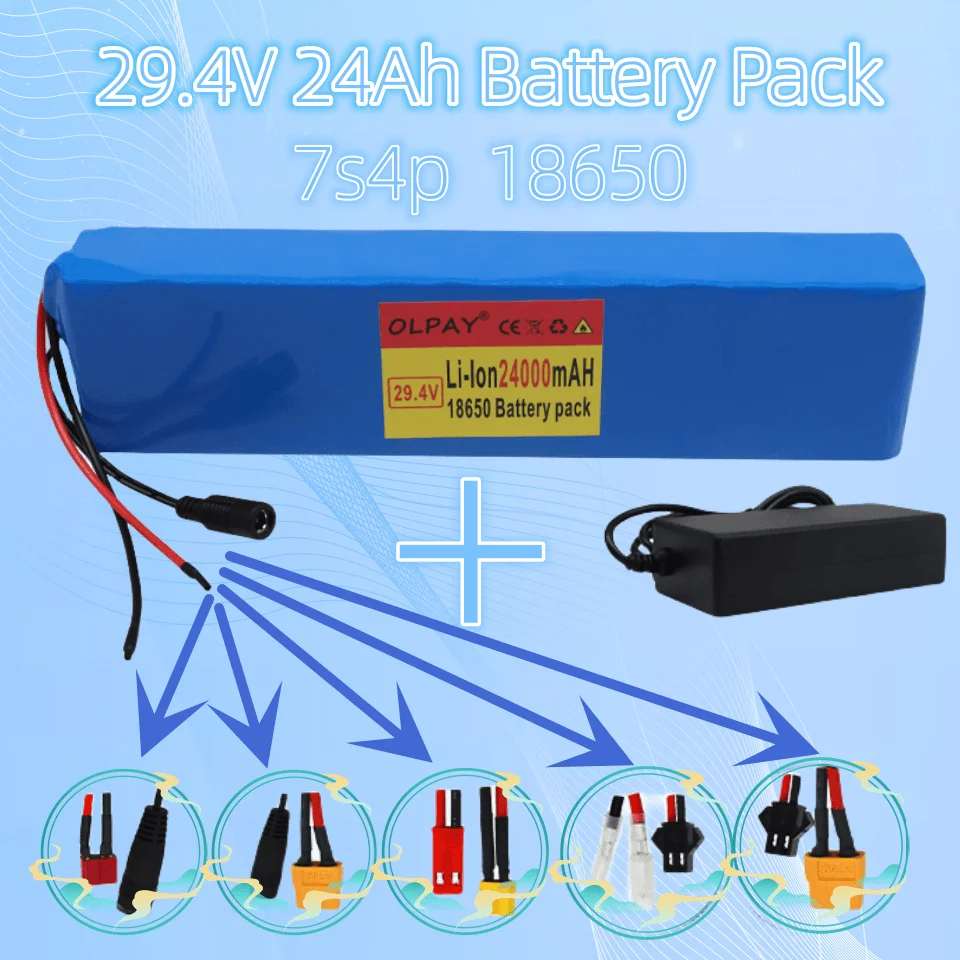 Original 7S4P29.4V li-ion battery pack 29.4v 24Ah electric bicycle motor ebike scooter 18650 lithium rechargeable batteries 24Ah
Original 7S4P29.4V li-ion battery pack 29.4v 24Ah electric bicycle motor ebike scooter 18650 lithium rechargeable batteries 24Ah