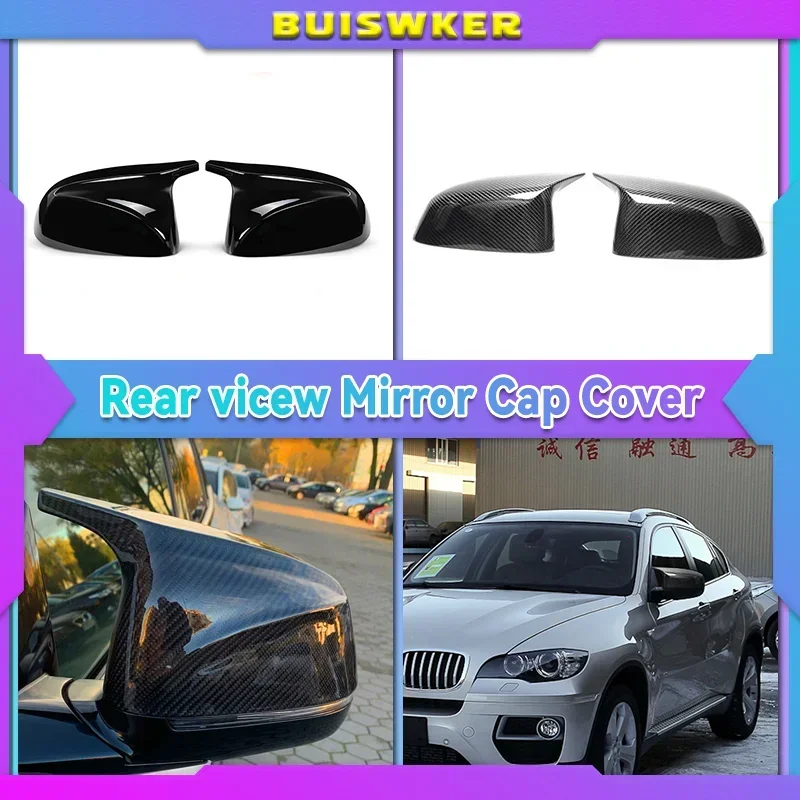 

For BMW X3 G01 X4 G02 X5 G05 X6 G06 X7 G07 2018 2019 2020 M style black rearview mirror cover X3M Look rearview mirror cover